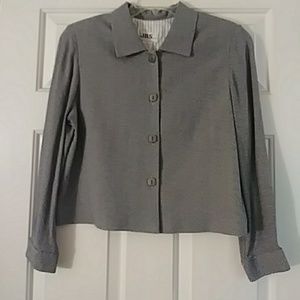 GORGEOUS BLACK & WHITE TWEED BLOUSE